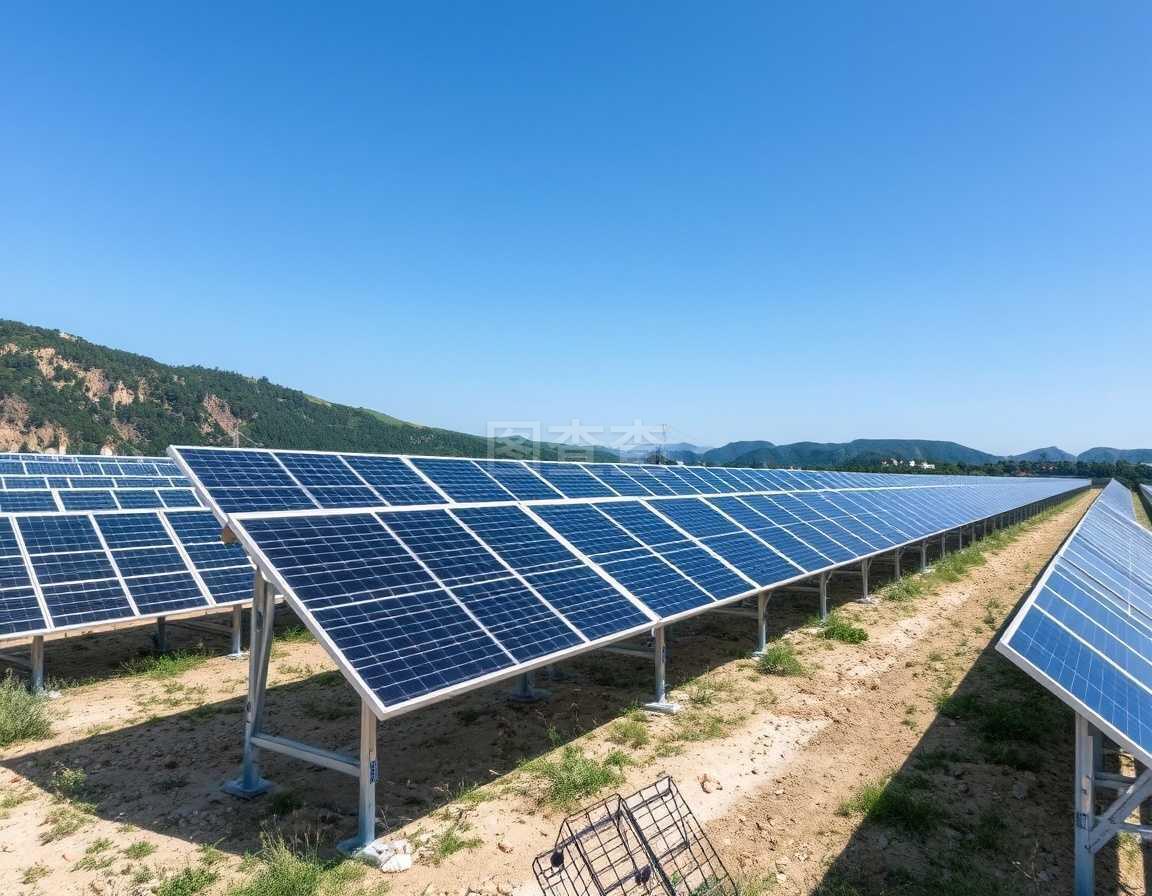 法国光伏太阳能发电厂 可再生能源的绿色革命